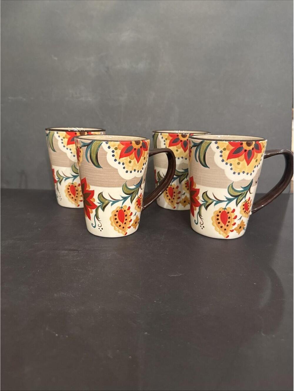 Set Of 4 Tabletops Gallery Misto ODESSA 5.25” Coffee Tea Mugs